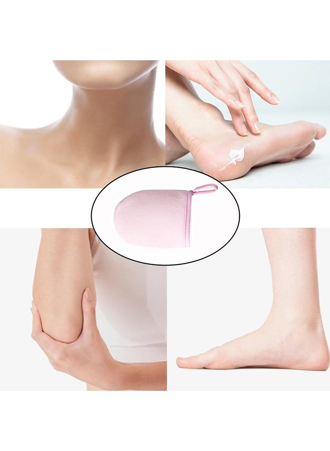 مجموعة من 6 قفازات لتطبيق تان بدون إبهام ومحمولة وصغيرة مصنوعة من الألياف الدقيقة لتطبيق كريم أو موس التسمير الذاتي أو لوشن التسمير الذاتي بدون شمس - Image 5